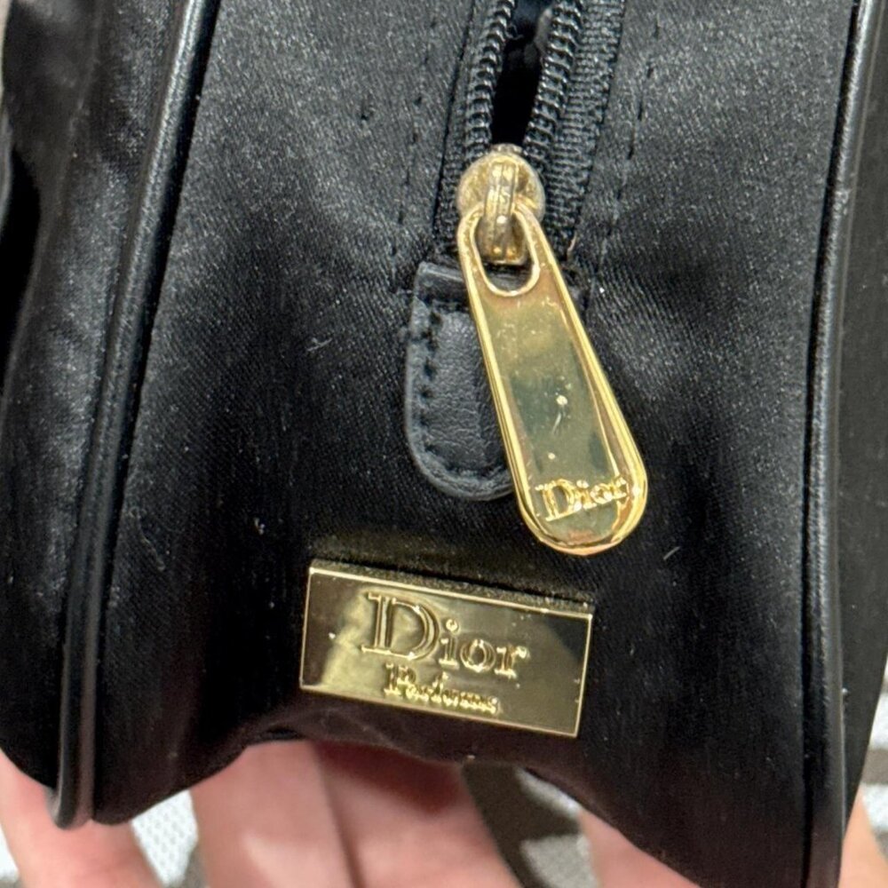Authentic Dior Cosmetic Pouch - Black Bow